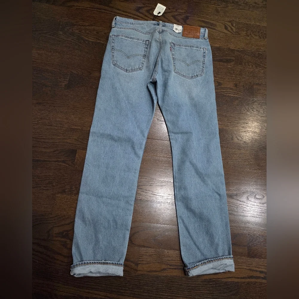 NWT Levi's 502  Classic Light Blue Straight Jeans sz.34×34